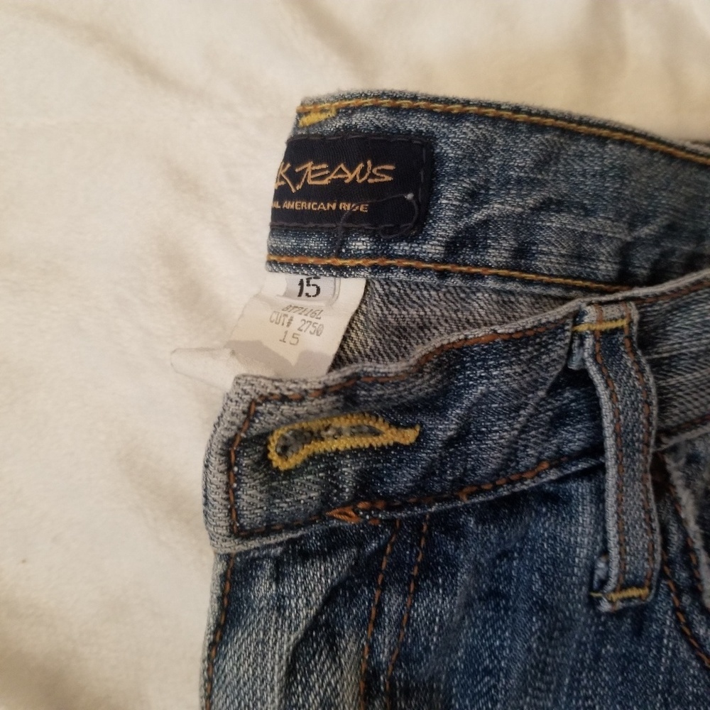 Ladies distressed Jeans size 15 Truck jeans - Picture 5 of 7